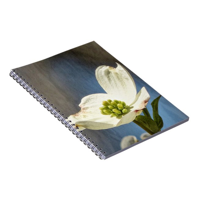White Dogwood Bloom Notebook (Right Side)