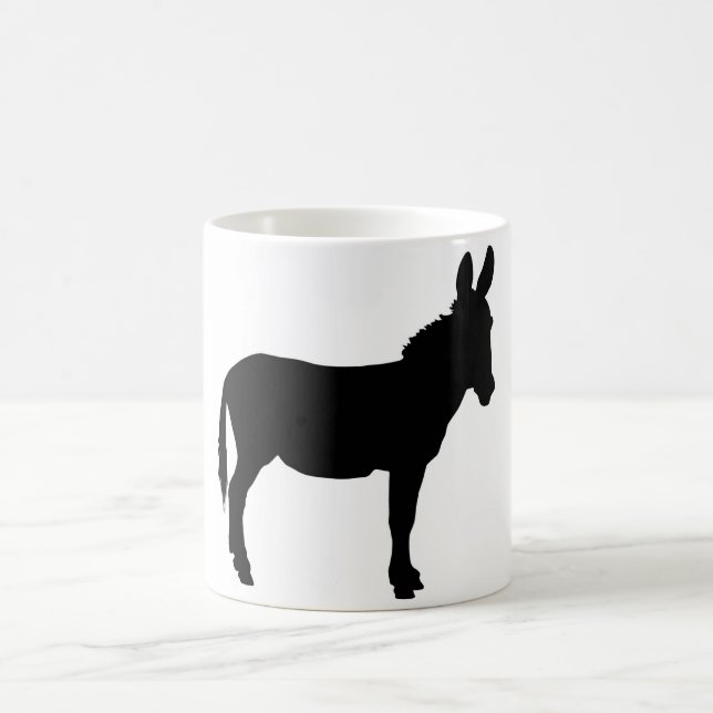 White donkey logo mug PERSONALISE (Center)