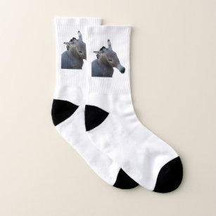 White Donkey Socks