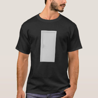 White door with smart door lock T-Shirt