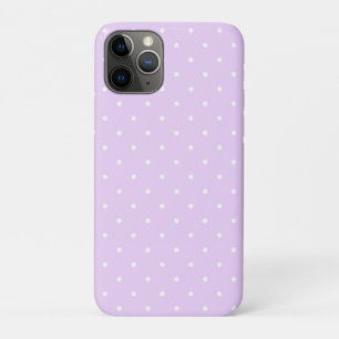 White Dot Pink Background Elegant Polka Dot Dotted iPhone 11 Pro Case