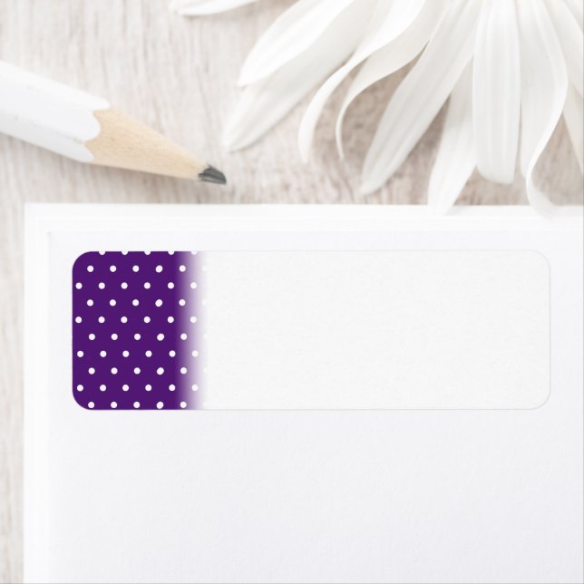 White Dot Purple Background Elegant Polka Dot (Insitu)