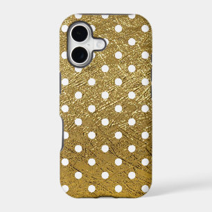 white-dots on golden colour
