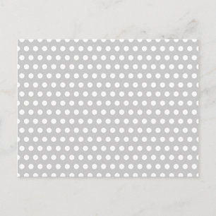 White Dots on Light Grey Postcard