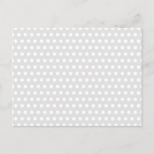 White Dots on Pale Grey Postcard
