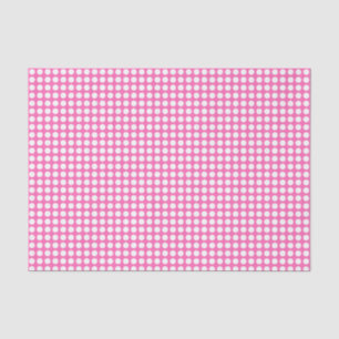 White Dots on Pink Tissue Paper