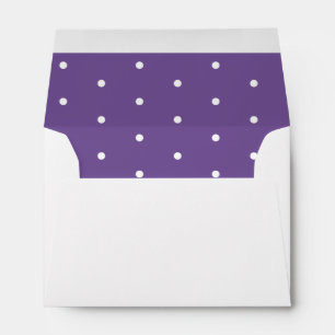 White Dots on Purple Envelope