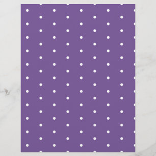White Dots on Purple Paper