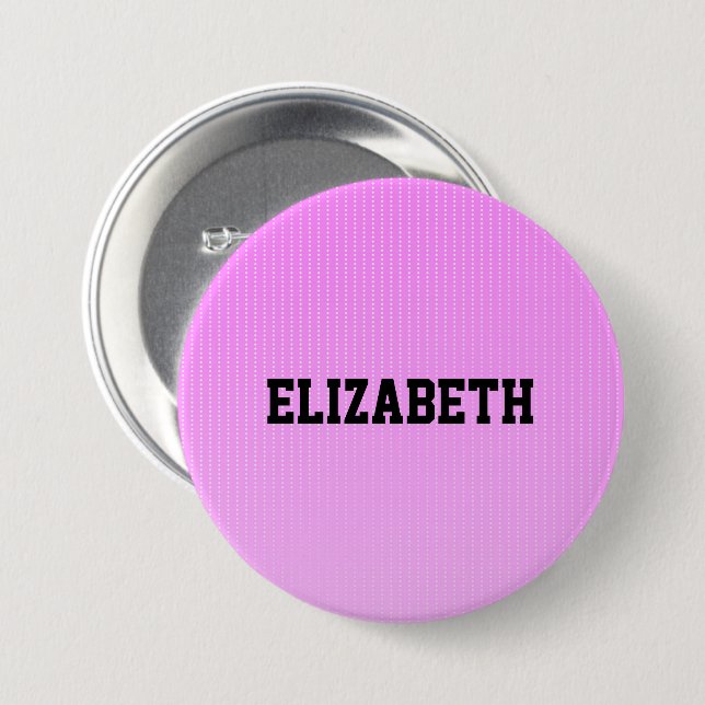 White dots pink pattern 7.5 cm round badge (Front & Back)