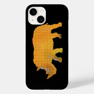 white dots rhino animal Case-Mate iPhone 14 case