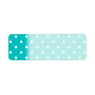 White dots, Teal Polka Dot Pattern.