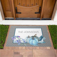 White Dots With A Floral Accent 30" x 45"