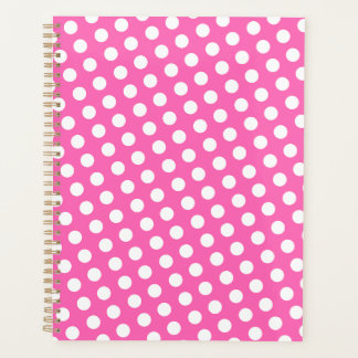White dotted pattern planner