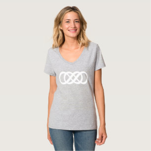 White Double Infinity Symbol T-Shirt