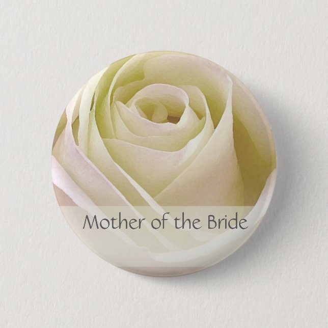 White double rose Mother of the Bride Pin (Front)