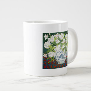 White double tulips and alstroemerias 2013 large coffee mug