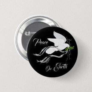 White Dove Button