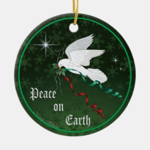 White Dove Ceramic Tree Decoration