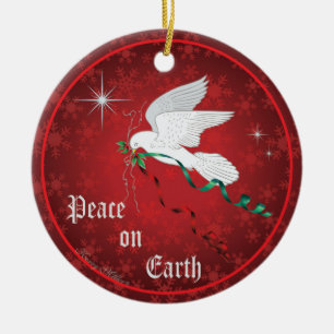 White Dove Ceramic Tree Decoration