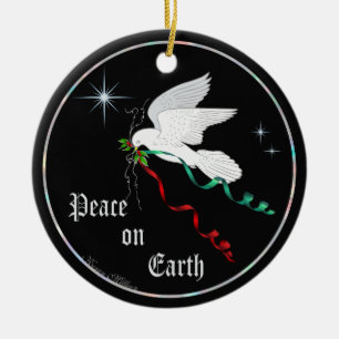 White Dove Ceramic Tree Decoration