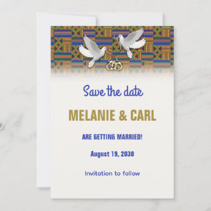 White Dove Kante Save The Date Card