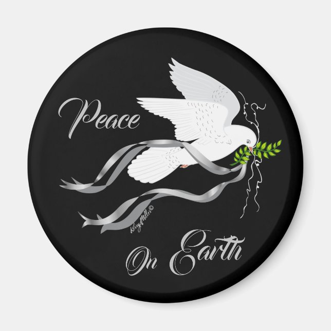 White Dove Magnet (Front)