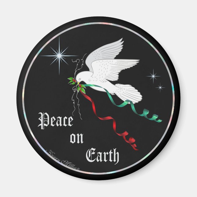 White Dove Magnet (Front)