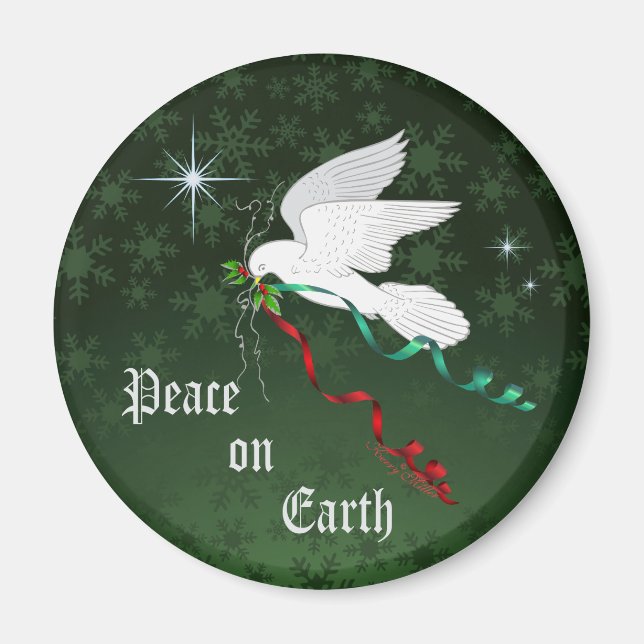 White Dove Magnet (Front)