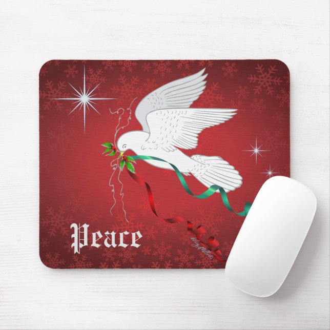 White Dove Mouse Mat (With Mouse)