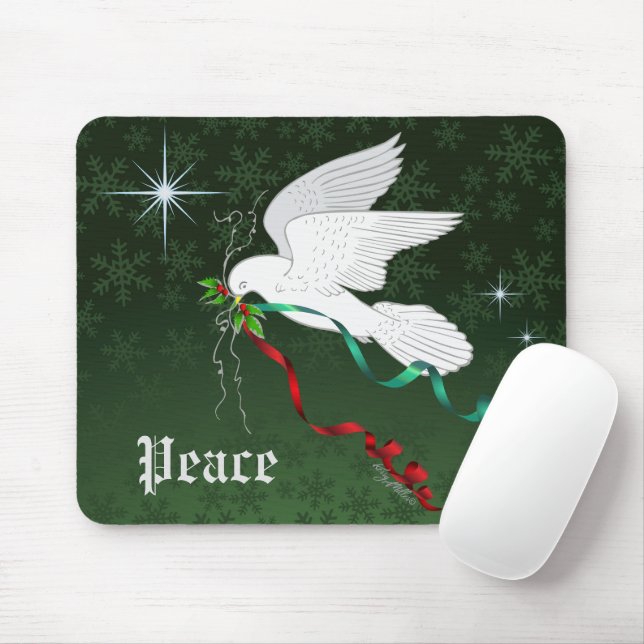 White Dove Mouse Mat (With Mouse)