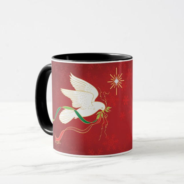 White Dove Mug (Front Left)