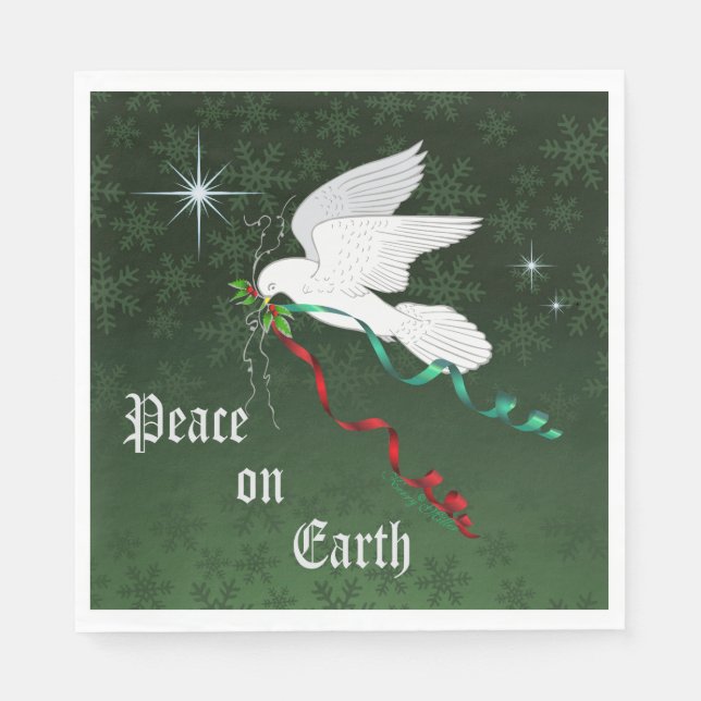 White Dove Napkin (Front)