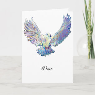 White Dove Peace Maureen Girard Card