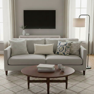 White Dove Solid Color Decorative Cushion