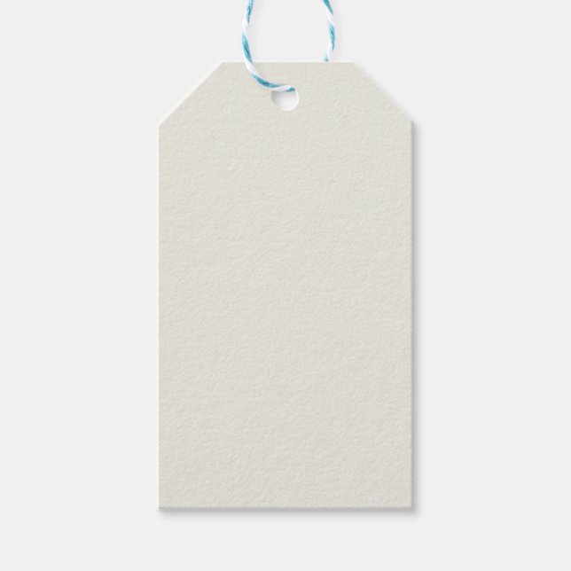 White Dove Solid Colour Gift Tags (Front)