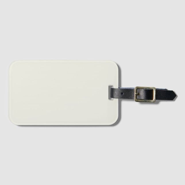 White Dove Solid Colour Luggage Tag (Front Horizontal)