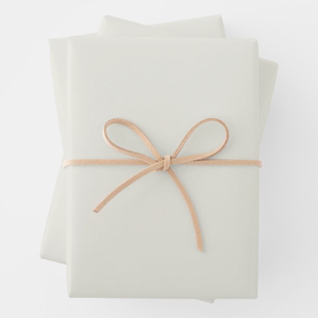 White Dove Solid Colour Wrapping Paper Sheet (In situ)