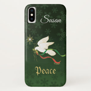 White Dove Spreading Peace iPhone X Case