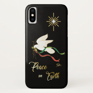 White Dove Spreading Peace On Earth iPhone X Case
