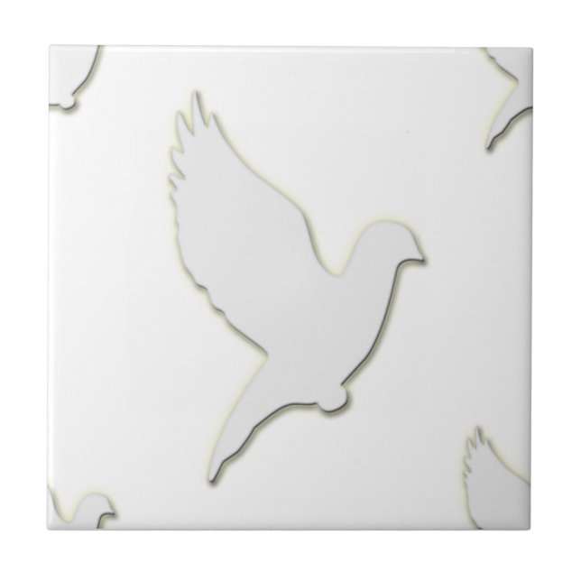 White Dove Tile (Front)