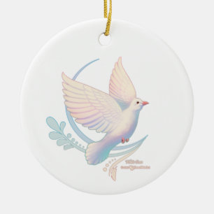White Dove Wedding Ornament