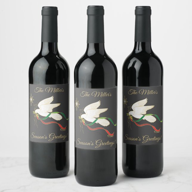 White Dove Wine Label (Bottles)
