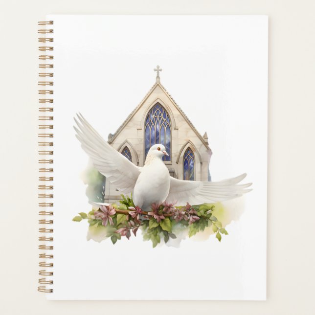 White Dove with Church Planner (Front)