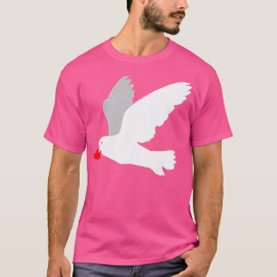 White Dove With Love For Peace T-Shirt