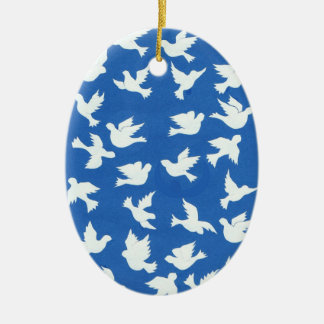 White Doves Ornament