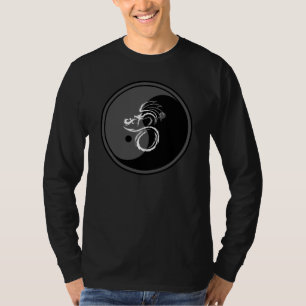 White Dragon and Yin Yang Design 1 T-Shirt