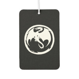 White Dragon black car air freshener