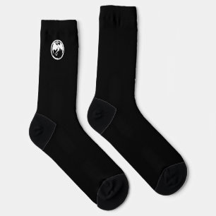 White Dragon black premium socks
