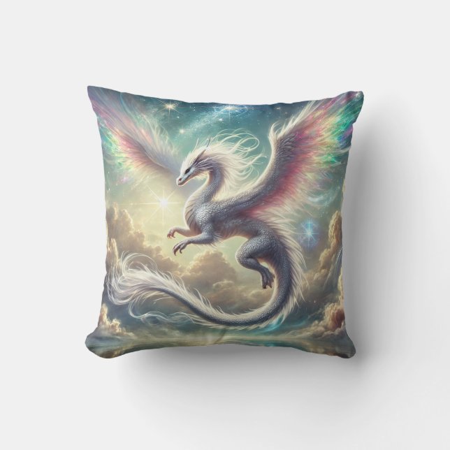White Dragon Cushion (Front)