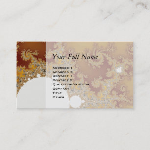White Dragon - Fractal Art Business Card